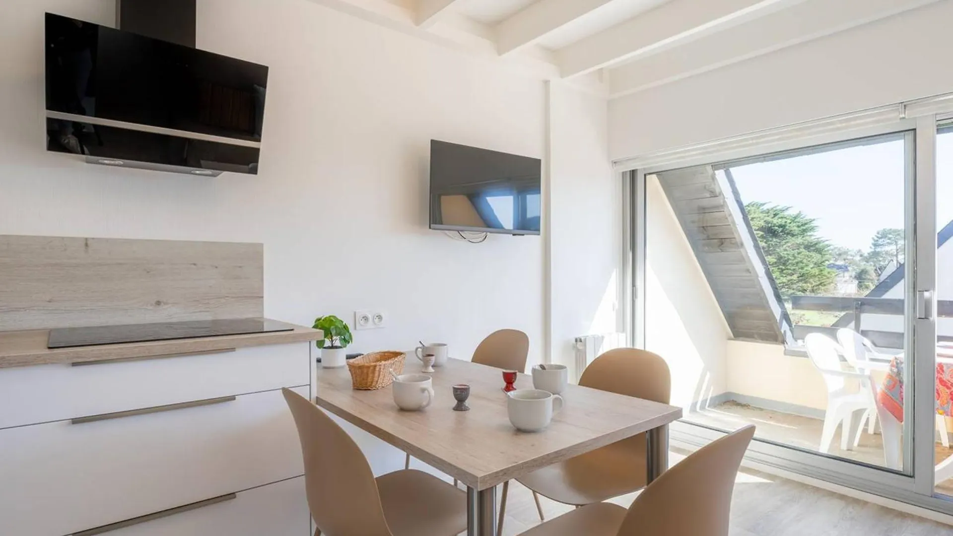 Carnac : Duplex 2 Pieces, 200M Plage, Terrasse Sud, Parking, Animal Accepte - Fr-1-477-116 아파트
